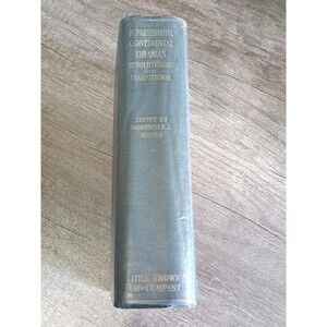 Representative Continental Dramas Revolutionary & Transitional Montrose J Moses